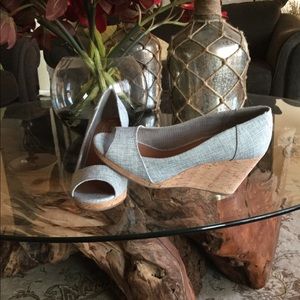 Toms wedges open toe